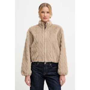 Jakna Ermanno Scervino boja: bež, za prijelazno razdoblje, oversize, 57TD030E93