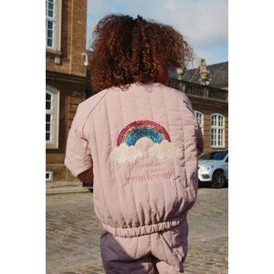Jakna Konges Sløjd JUNO SEQUIN BOMBER JACKET boja: ružičasta, KS103490