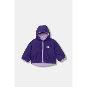 Dvostrana dječja jakna The North Face BABY REVERSIBLE PERRITO HOODED JACKET boja: ljubičasta, NF0A88W3QZI1