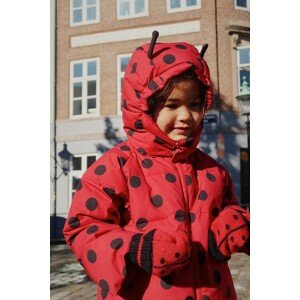 Dječja kišna jakna Konges Sløjd NUKA LADYBUG JACKET GRS boja: crvena, KS103524