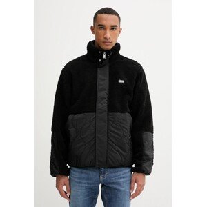 Jakna Tommy Jeans boja: crna, za prijelazno razdoblje, DM0DM22066
