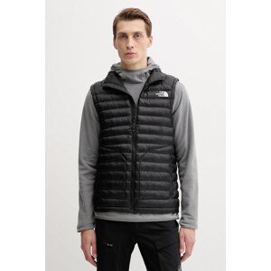 Prsluk The North Face Huila boja: crna, za prijelazno razdoblje, NF0A8DW4JK31