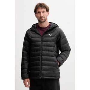 Pernata jakna Puma boja: crna, za zimu, 685221