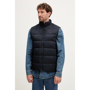 Prsluk Tommy Hilfiger boja: tamno plava, za prijelazno razdoblje, MW0MW41981