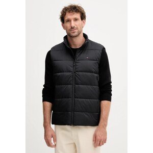 Prsluk Tommy Hilfiger boja: crna, za prijelazno razdoblje, MW0MW41981