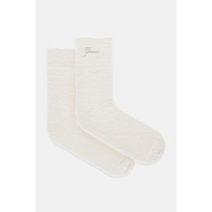 Čarape Guess FURRY boja: bež, O5BY02 K3890