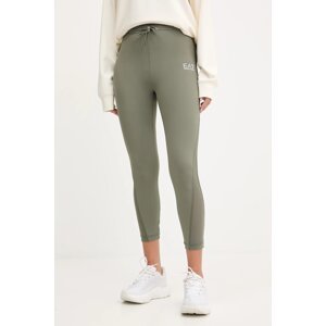 Tajice EA7 Emporio Armani boja: zelena, bez uzorka, AF12625.7W000585