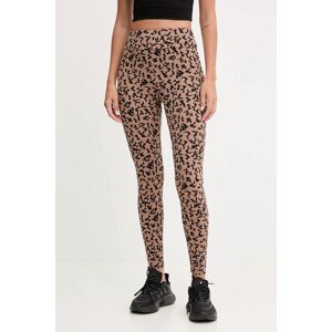 Tajice za trening EA7 Emporio Armani boja: smeđa, s uzorkom, AF15565.7W000564