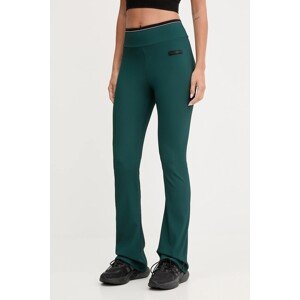 Tajice za trening EA7 Emporio Armani boja: zelena, bez uzorka, AF15721.7W000577