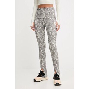 Tajice za trening adidas by Stella McCartney Training Rolltop Splitcuff Leggings boja: siva, s uzorkom, JM8477