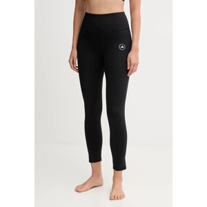 Tajice za jogu adidas by Stella McCartney boja: crna, bez uzorka, JW2000