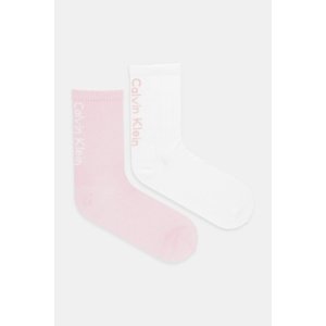 Čarape Calvin Klein Jeans 2-pack boja: ružičasta, 701235379