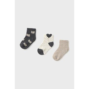 Dječje čarapice Mayoral 3-pack boja: siva, 10012