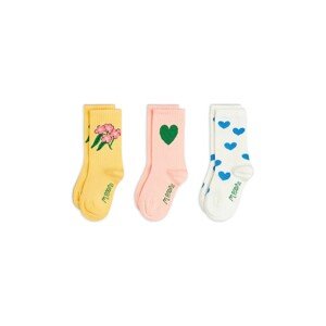 Dječje čarape Mini Rodini Alpine flowers 3-pack boja: ružičasta, 25760115