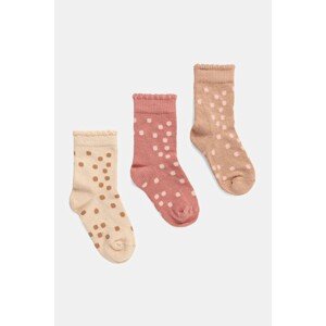 Dječje čarape United Colors of Benetton 3-pack boja: bež, 6AO3A7007
