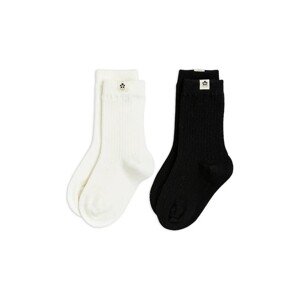 Dječje čarape s vunom Mini Rodini 2-pack boja: crna, 10000157