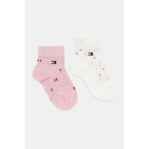 Dječje čarape Tommy Hilfiger 2-pack boja: ružičasta, 701236335