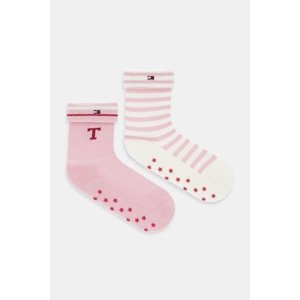 Dječje čarape Tommy Hilfiger 2-pack boja: ružičasta, 701236337