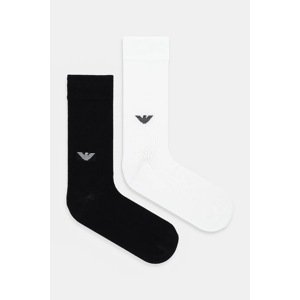 Čarape Emporio Armani Underwear 2-pack boja: crna, EM000543 AF17788