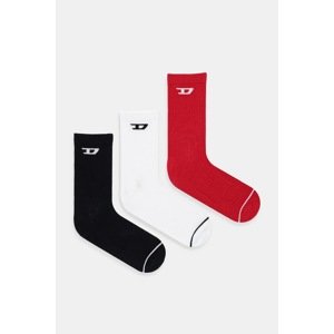 Čarape Diesel SKM-D-TENNIS-CREW 3-pack boja: bijela, A17883.0LKBI