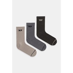 Čarape Diesel SKM-D-TENNIS-CREW 3-pack boja: bež, A17883.0LKBI
