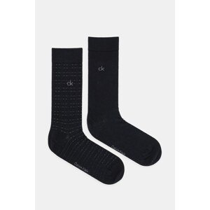 Čarape Calvin Klein 2-pack boja: crna, 701235969