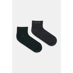 Čarape Calvin Klein 2-pack boja: zelena, 701235972