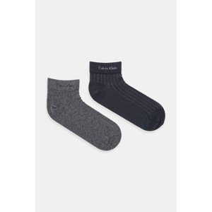Čarape Calvin Klein 2-pack boja: siva, 701235972