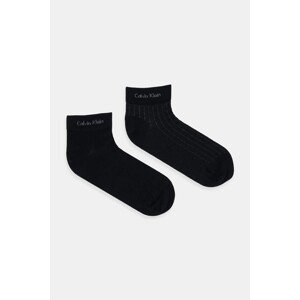 Čarape Calvin Klein 2-pack boja: crna, 701235972