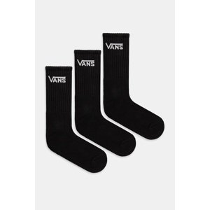 Čarape Vans 3-pack boja: crna, VN000QBVBLK1