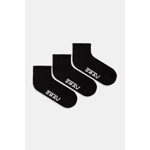 Čarape Vans 3-pack boja: crna, VN000QBXBLK1