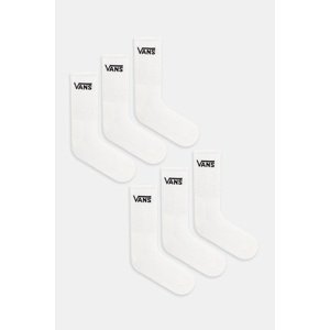Čarape Vans 6-pack boja: bijela, VN000QCBWHT1