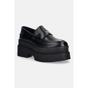 Mokasinke HUGO Kris boja: crna, s platformom, 50548194