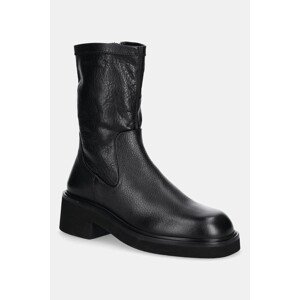Gležnjače Tommy Jeans TJW STRETCHY MID BOOT boja: crna, s platformom, EN0EN02928