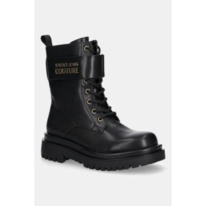 Čizme Versace Jeans Couture boja: crna, s platformom, 79VA3S64 71570 899
