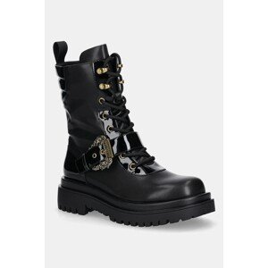 Čizme Versace Jeans Couture boja: crna, s platformom, 79VA3S67 71570 899