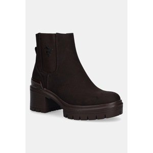 Gležnjače U.S. Polo Assn. HALEY009A boja: smeđa, s debelom potpeticom, HALEY009W/EH1