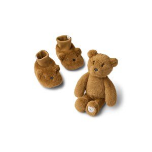Cipele za bebe Liewood Basim Bear Baby Plush Gift Set boja: smeđa, LW20296