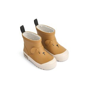 Dječje gumene čizme Liewood Jesse Bear Thermo Rainboot boja: smeđa, LW20328