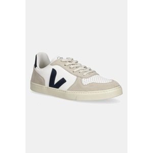 Kožne tenisice Veja Small V-10 Laces boja: bež, CX0503807