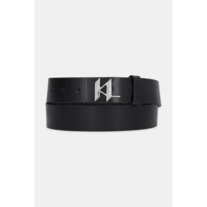 Kožni remen Karl Lagerfeld za muškarce, boja: crna, 554436.815300