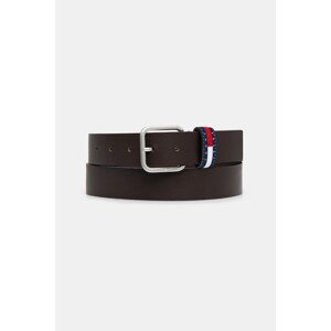 Kožni remen Tommy Jeans za muškarce, boja: smeđa, AM0AM13688