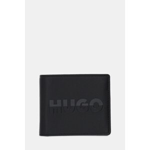 Kožni novčanik HUGO za muškarce, boja: crna, 50548733