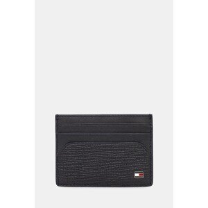 Kožni etui za kartice Tommy Hilfiger boja: tamno plava, AM0AM13707