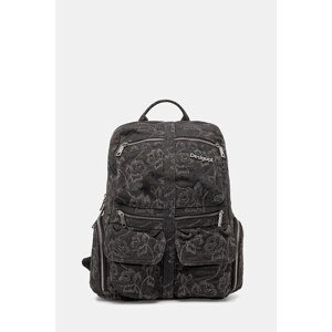 Ruksak Desigual WHISKEY EMBROIDERY 0 boja: siva, veliki, s aplikacijom, 25WAKD07
