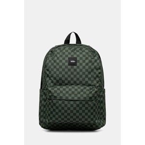 Ruksak Vans Old Skool Grom Check boja: zelena, veliki, s uzorkom, VN000J3KEN61