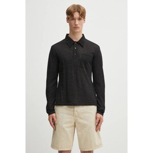 Vunena majica dugih rukava MM6 Maison Margiela boja: crna, melanž, SH2GL0004.M20123.899