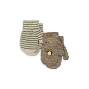 Rukavice Konges Sløjd 2 PACK FILLA MITTENS boja: zelena, KS103431