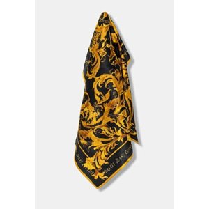 Svilena marama Versace Jeans Couture za žene, boja: crna, s uzorkom, 79HA7H01 ZG402