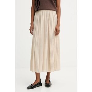 Suknja Weekend Max Mara CRAL boja: bež, midi, širi se prema dolje, 2525776021600